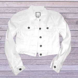 FOREVER 21 GIRLS WHITE JEAN JACKET NWOT